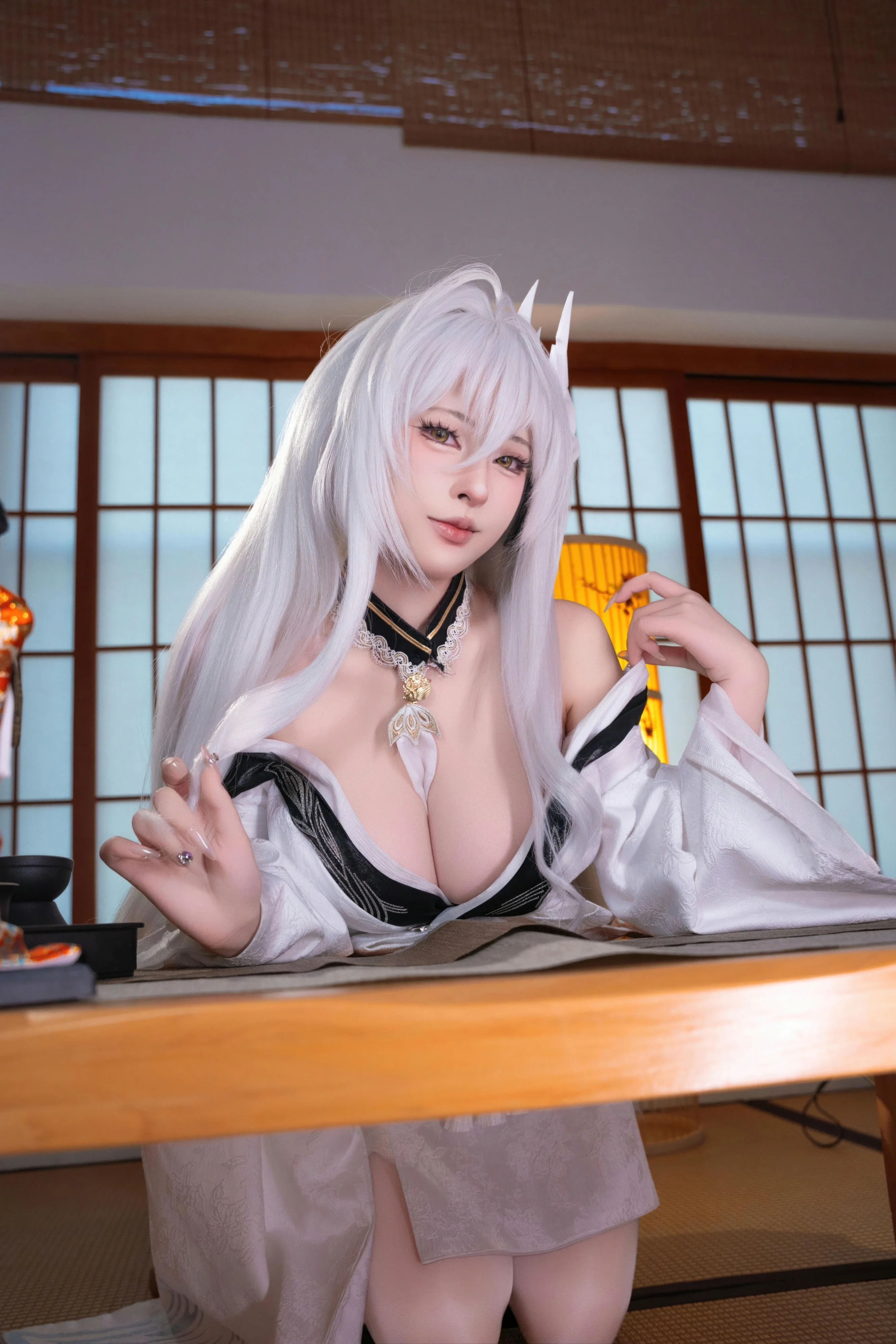清水由乃 - 碧蓝航线 白凤和服（HD）