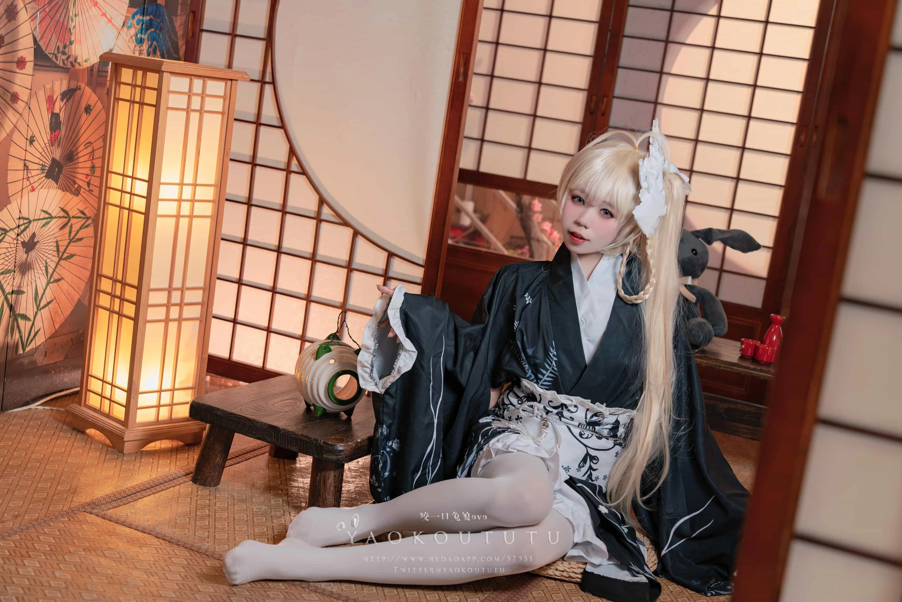 黏黏团子兔 咬一口兔娘ovo  -  六月T3特典 穹妹浴衣 游园惊梦