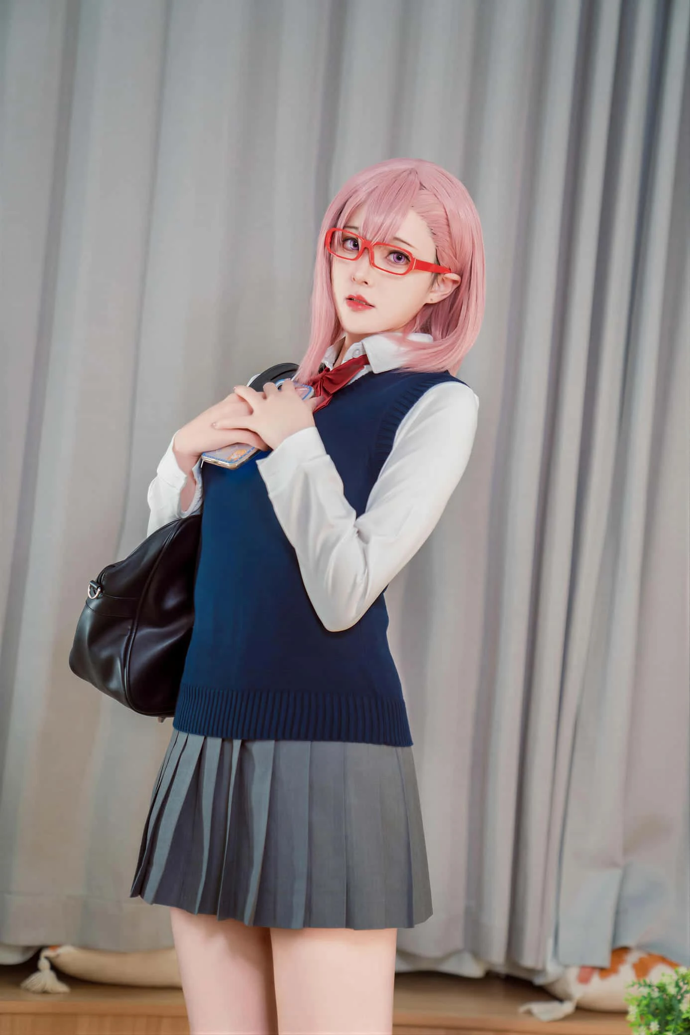 Natsuko夏夏子 - 2.5次元的诱惑 天乃莉莉纱校服