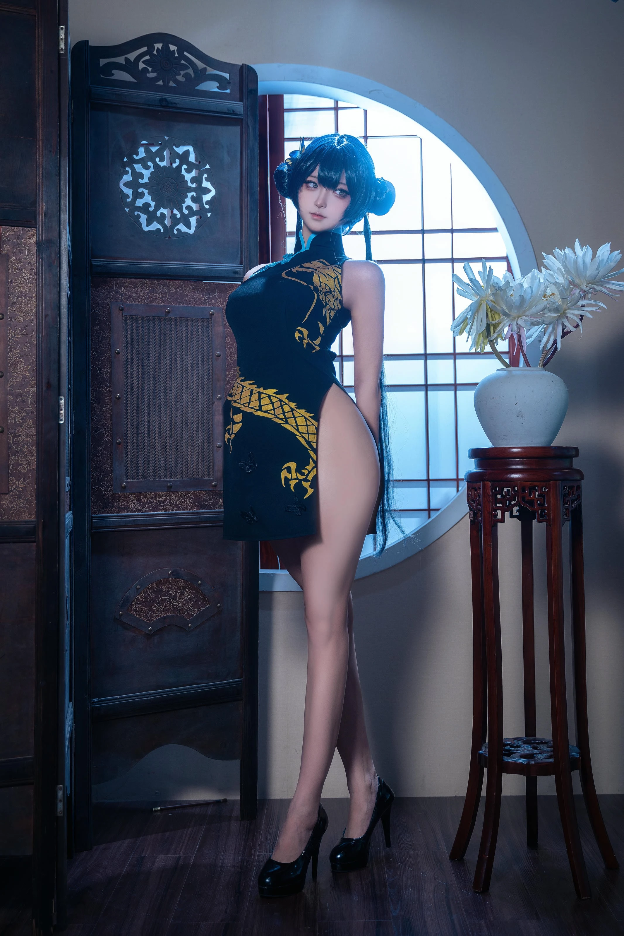 Seya-狮砸 NO.039 蔚蓝档案 妃咲 旗袍