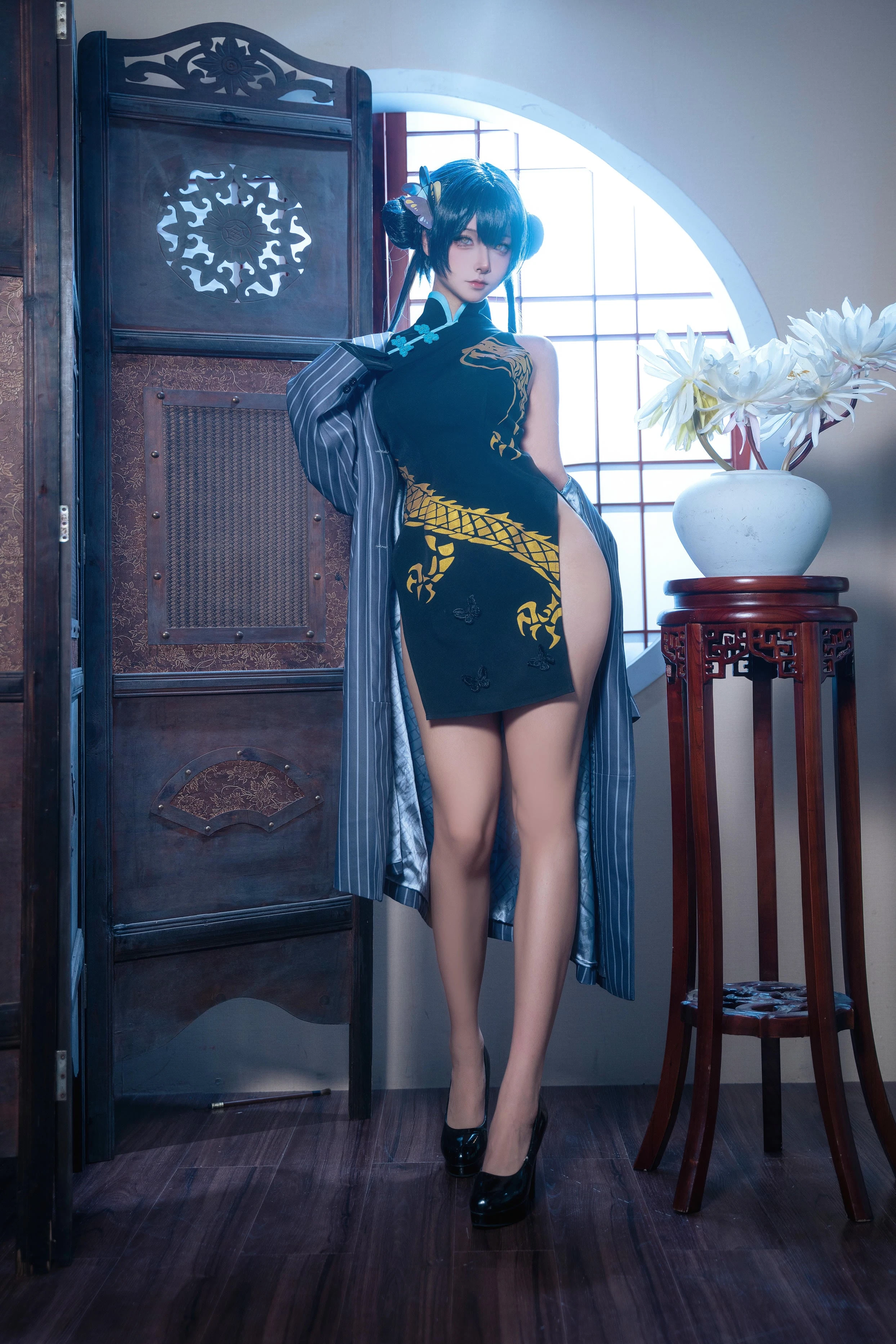 Seya-狮砸 NO.039 蔚蓝档案 妃咲 旗袍