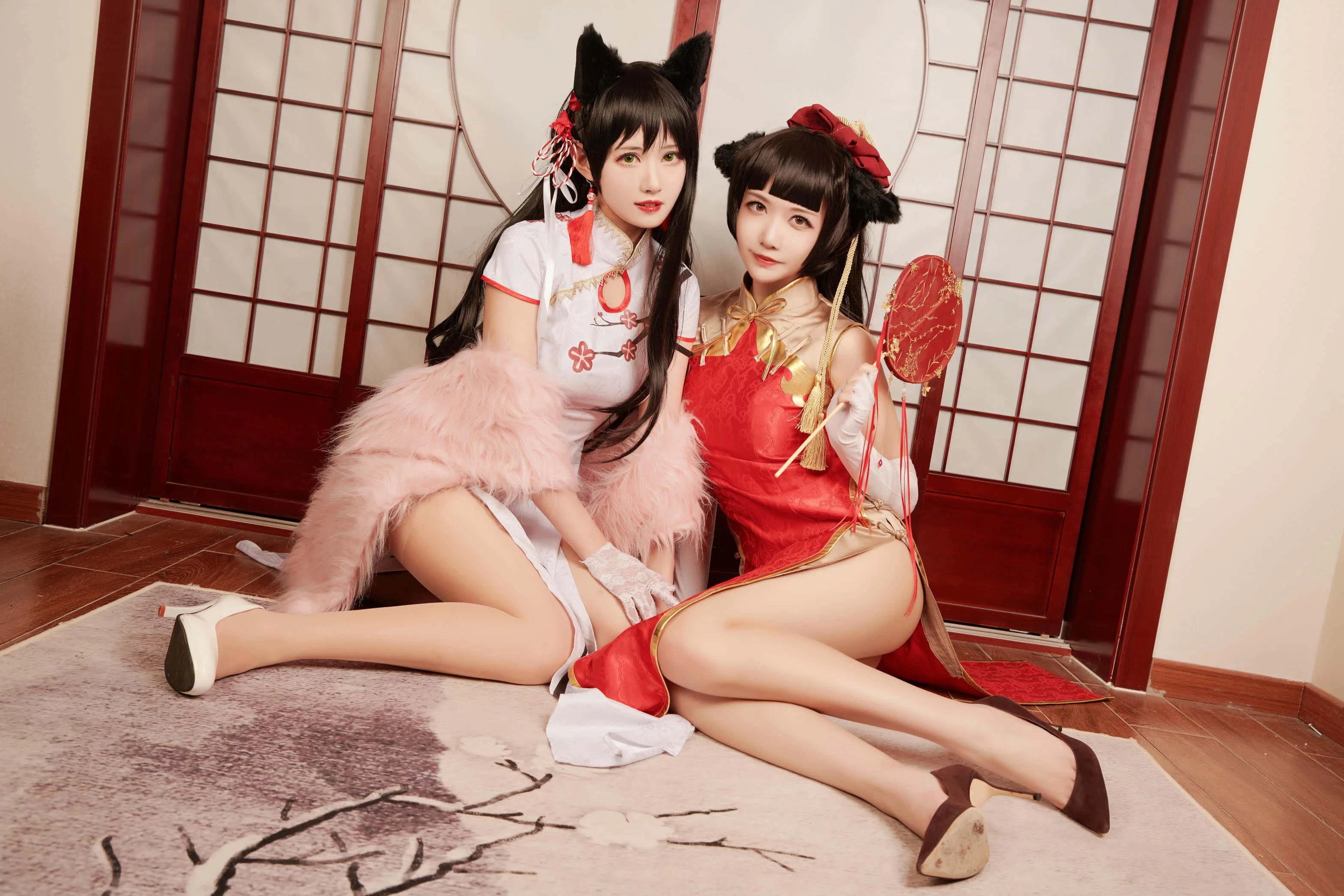 源纱希喵喵喵 &Meiyi_烛墨 犬獒旗袍
