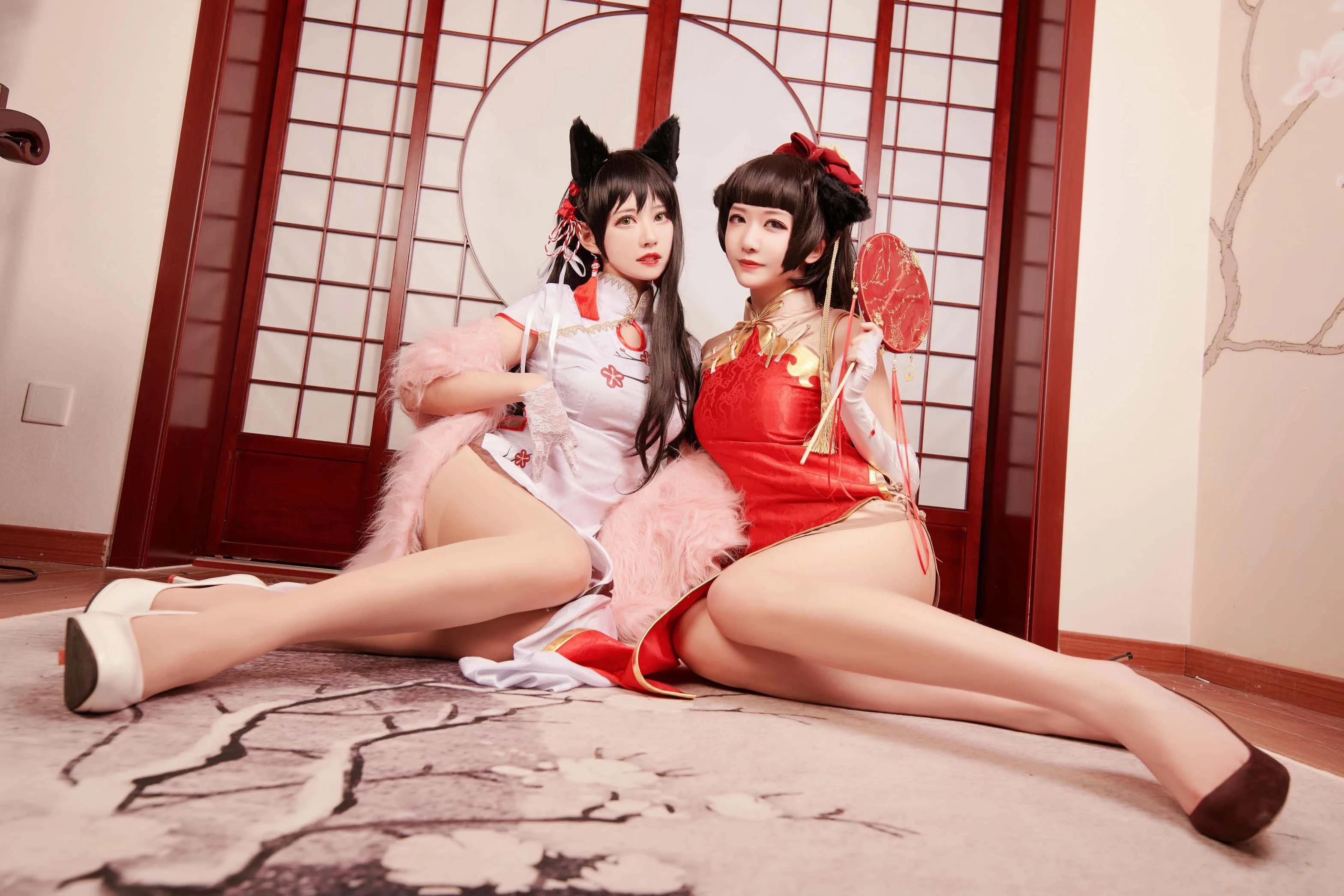 源纱希喵喵喵 &Meiyi_烛墨 犬獒旗袍