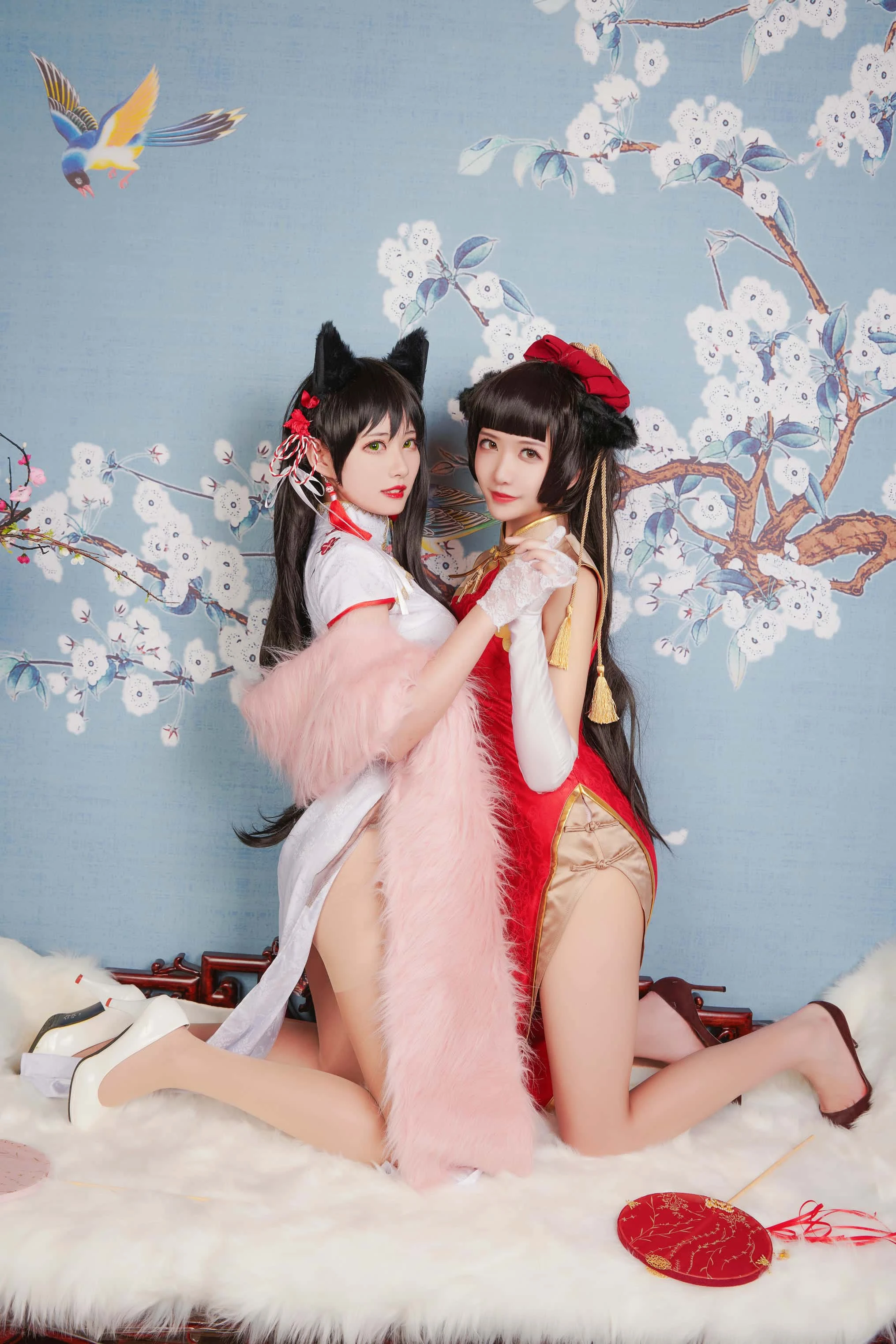 源纱希喵喵喵 &Meiyi_烛墨 犬獒旗袍