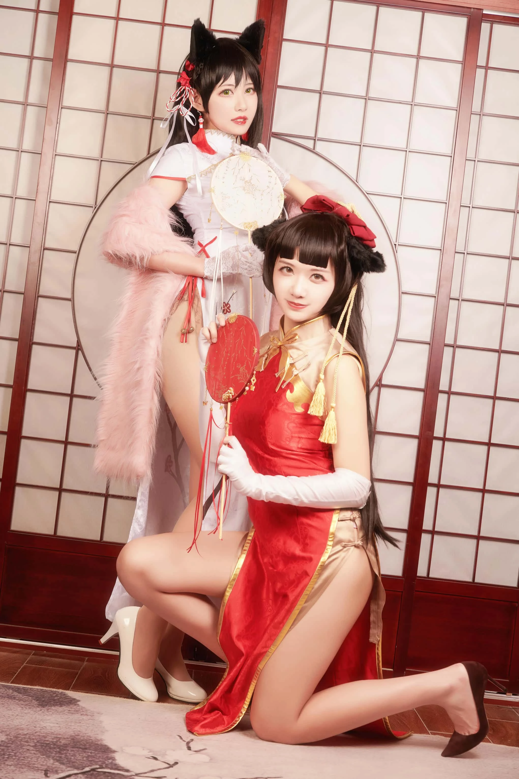 源纱希喵喵喵 &Meiyi_烛墨 犬獒旗袍