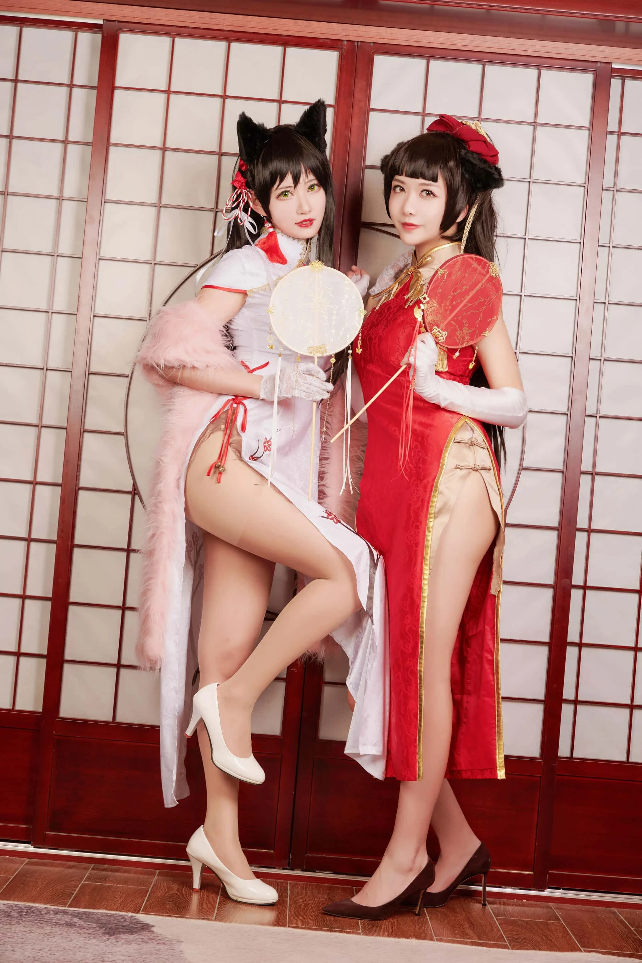 源纱希喵喵喵 &Meiyi_烛墨 犬獒旗袍