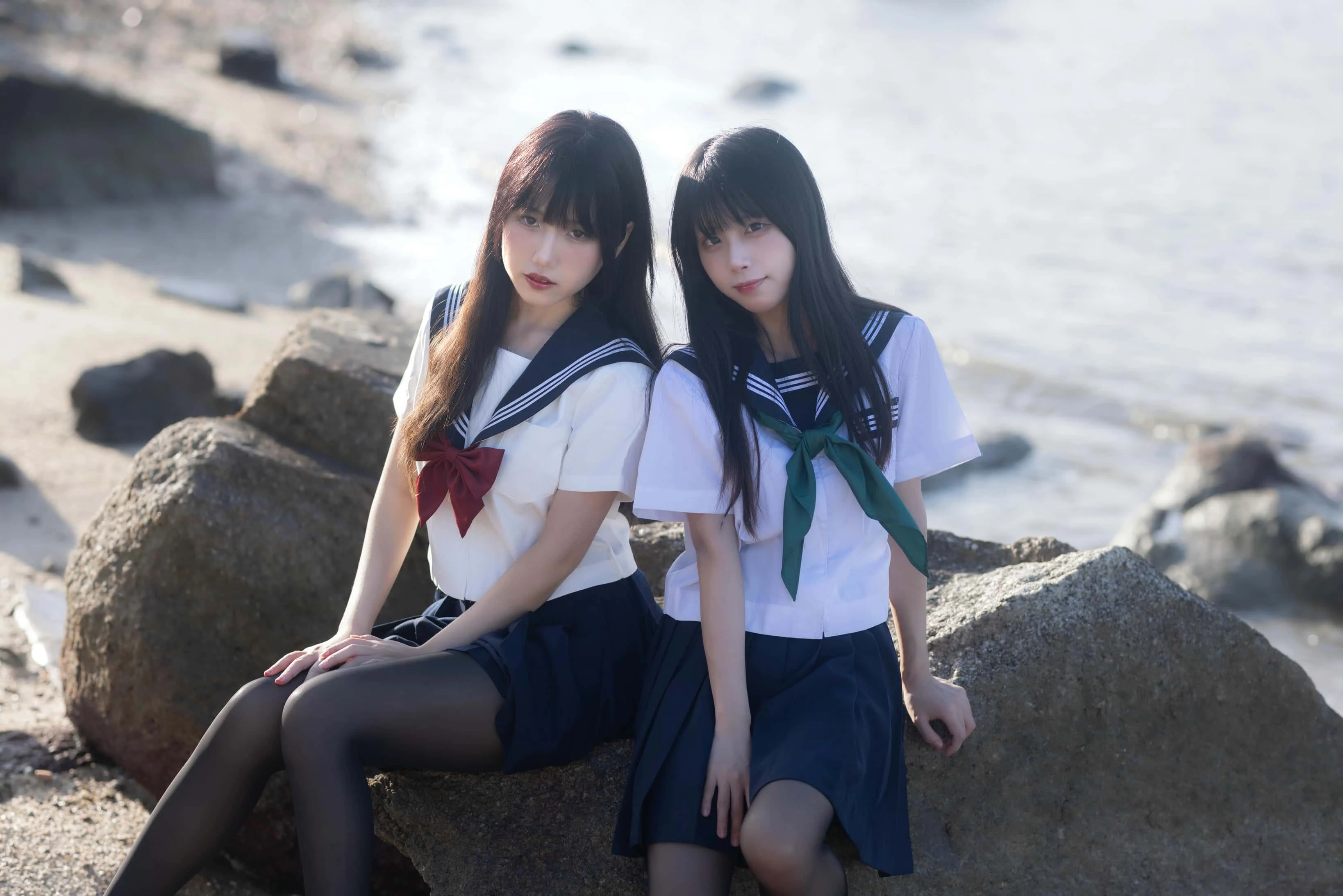 三無人型 &不呆猫 水手服百合黑丝