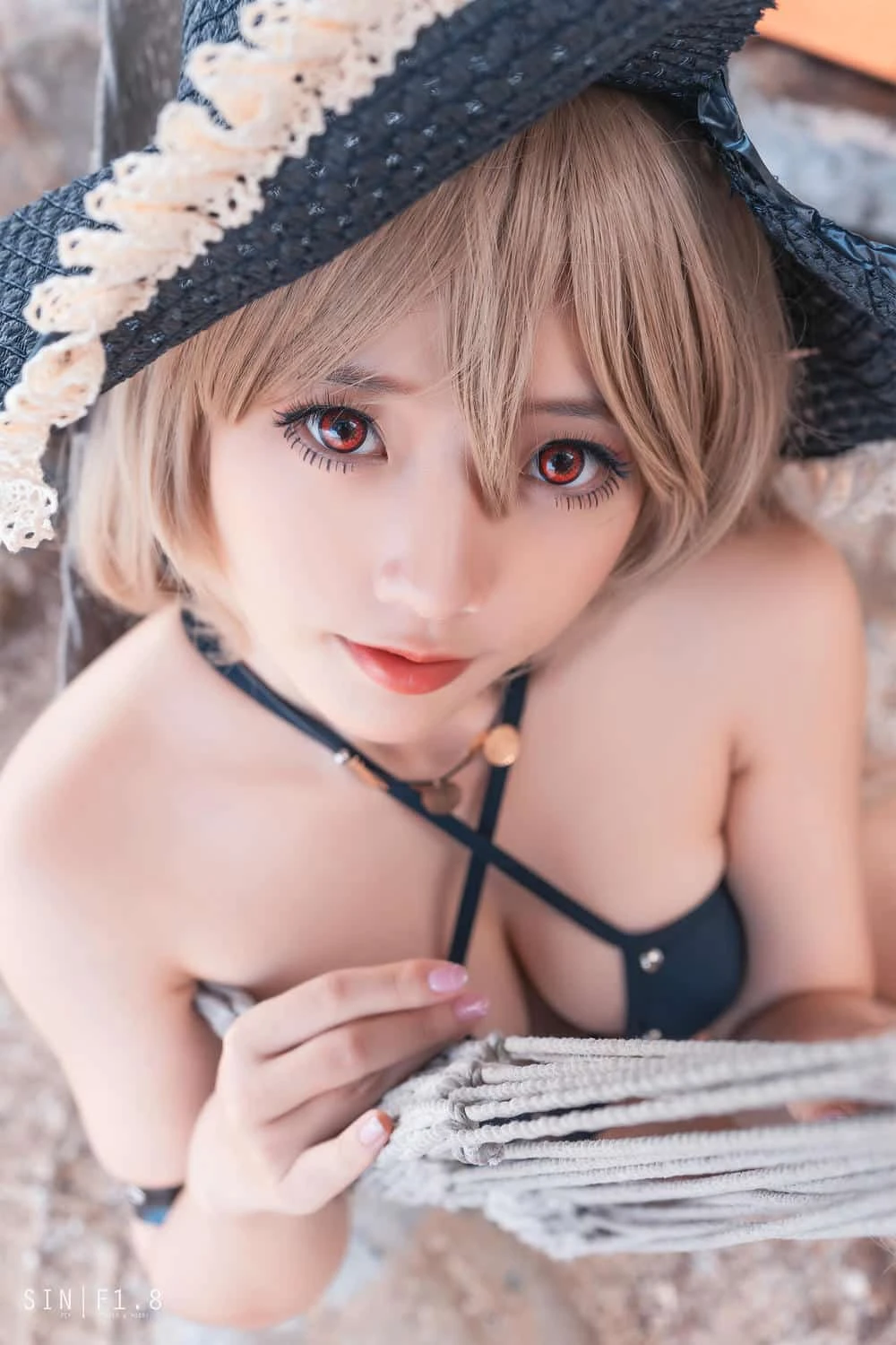 Messie Huang Jean Bart swimsuit