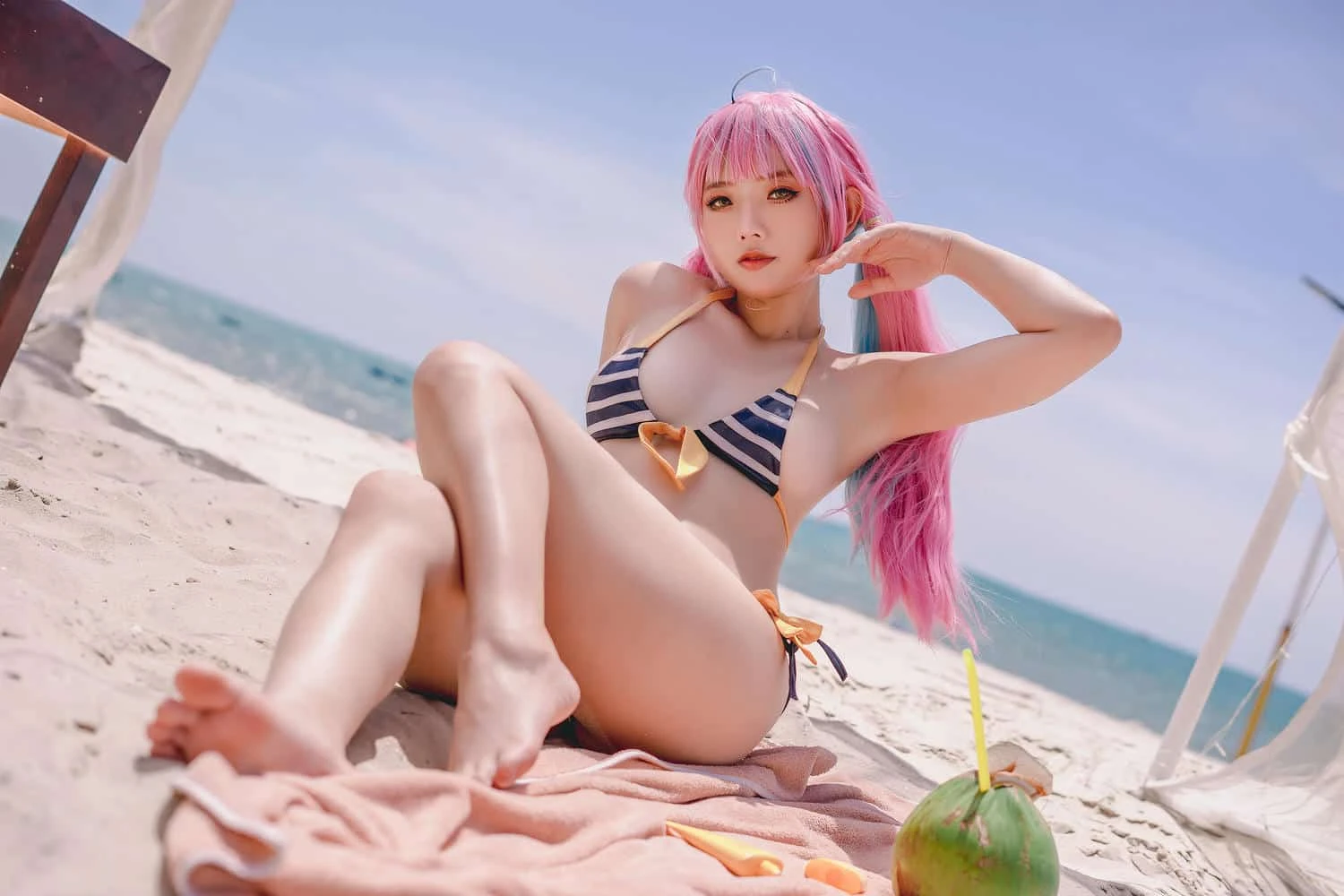 Messie Huang Aqua Bikini