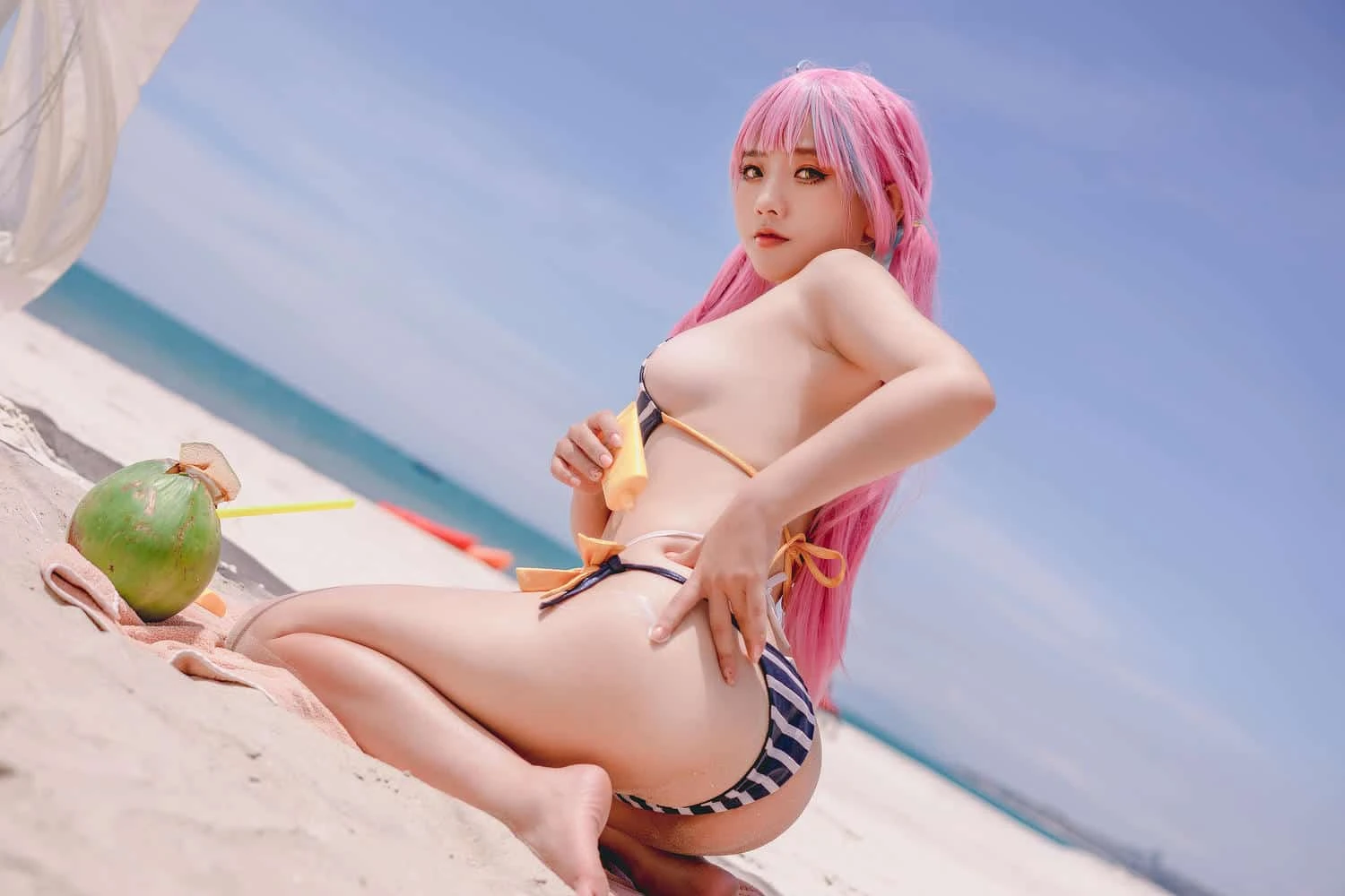 Messie Huang Aqua Bikini