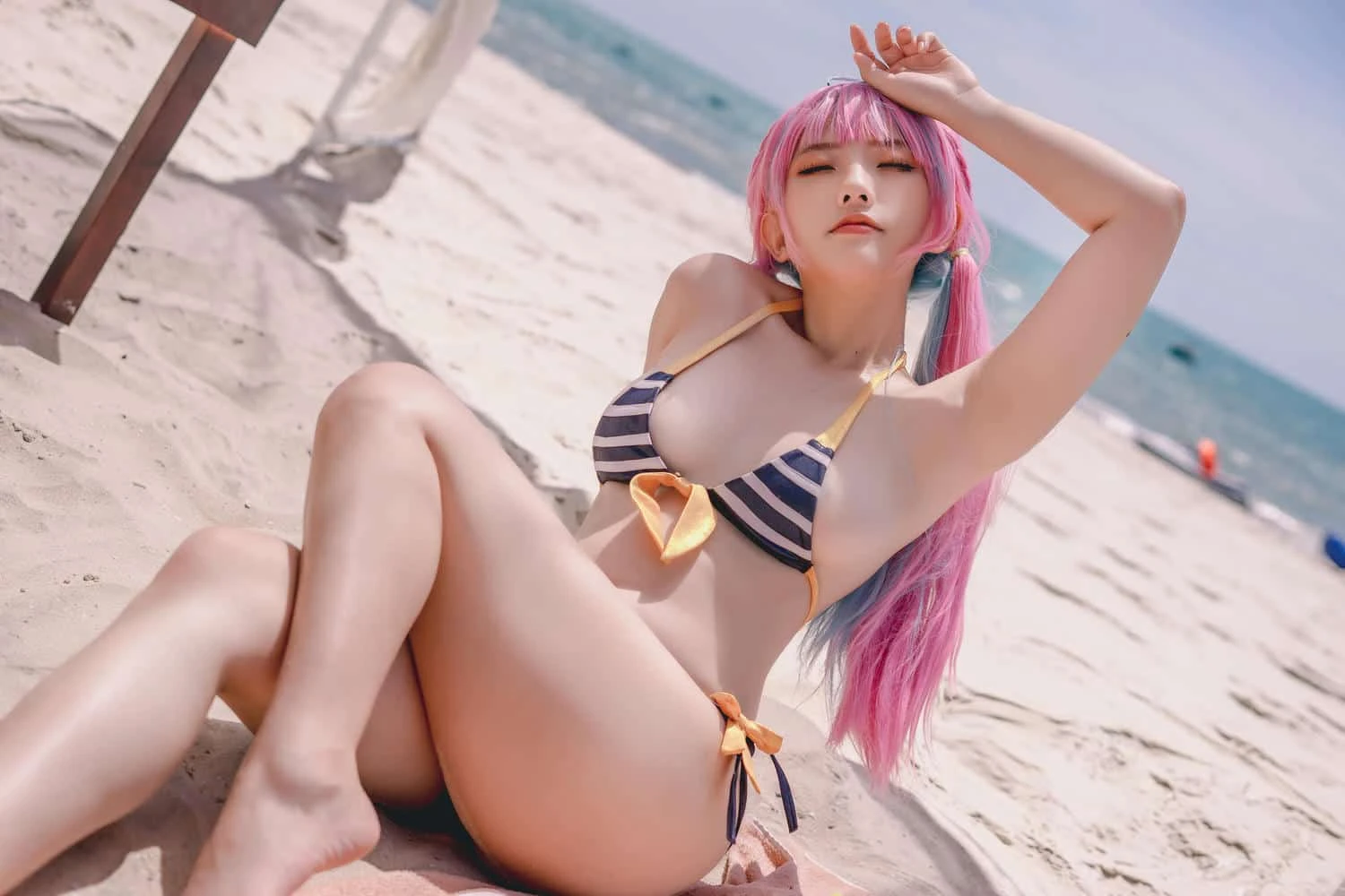 Messie Huang Aqua Bikini