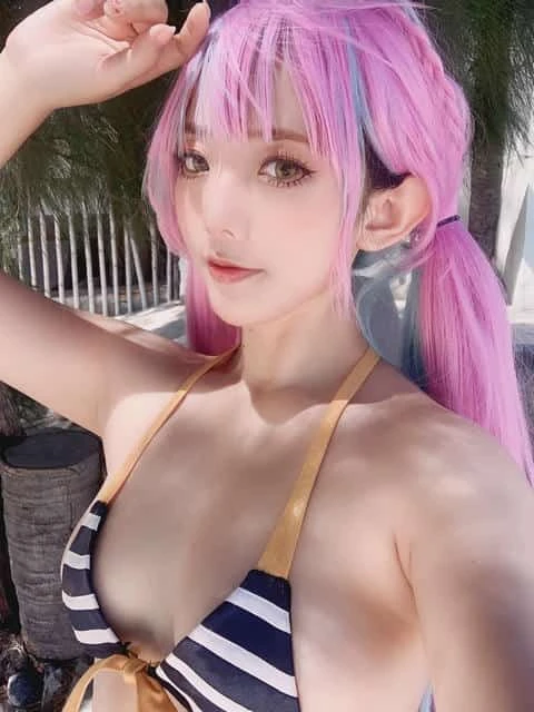 Messie Huang Aqua Bikini