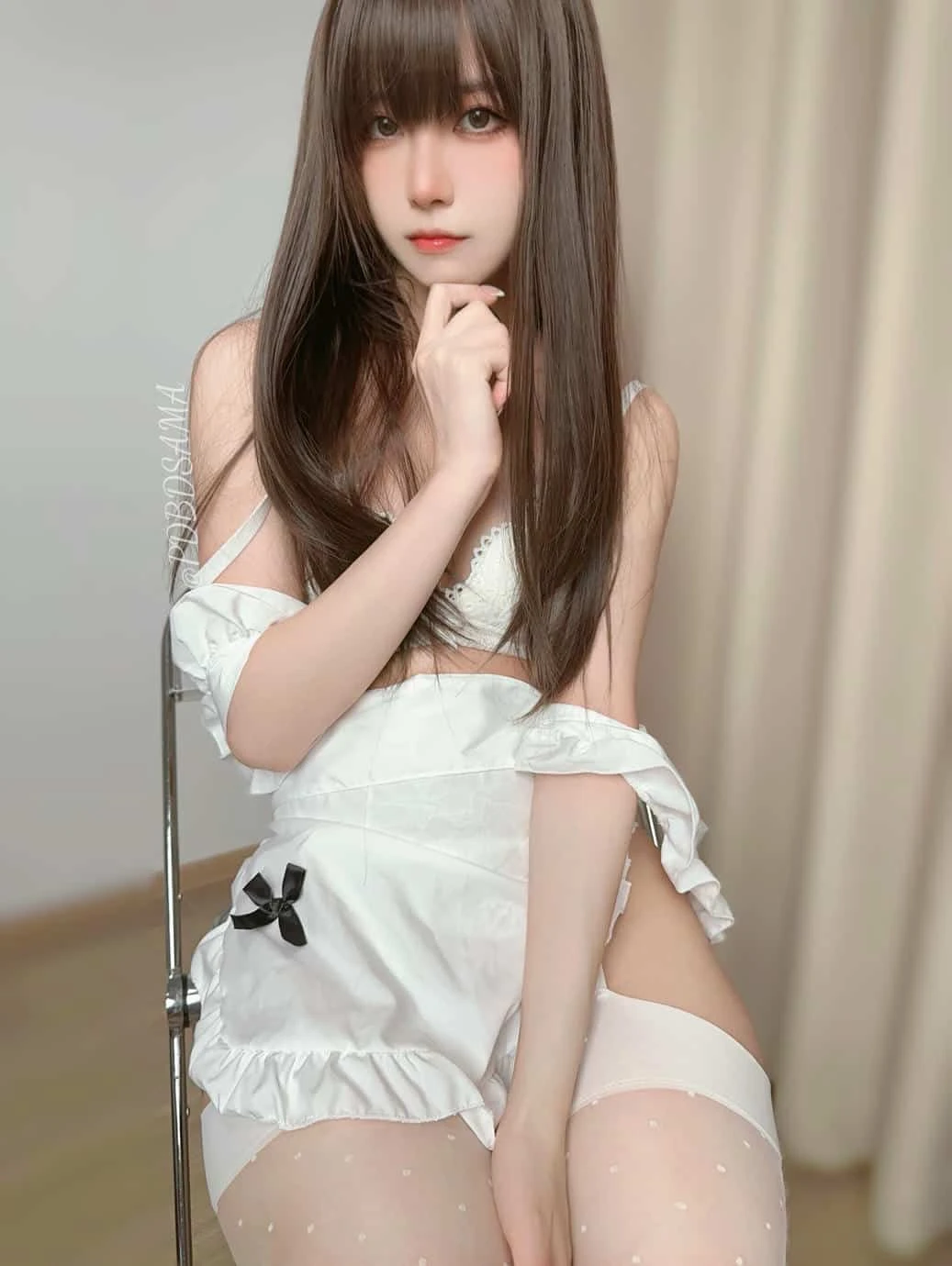 布丁大法 雪球吊带袜