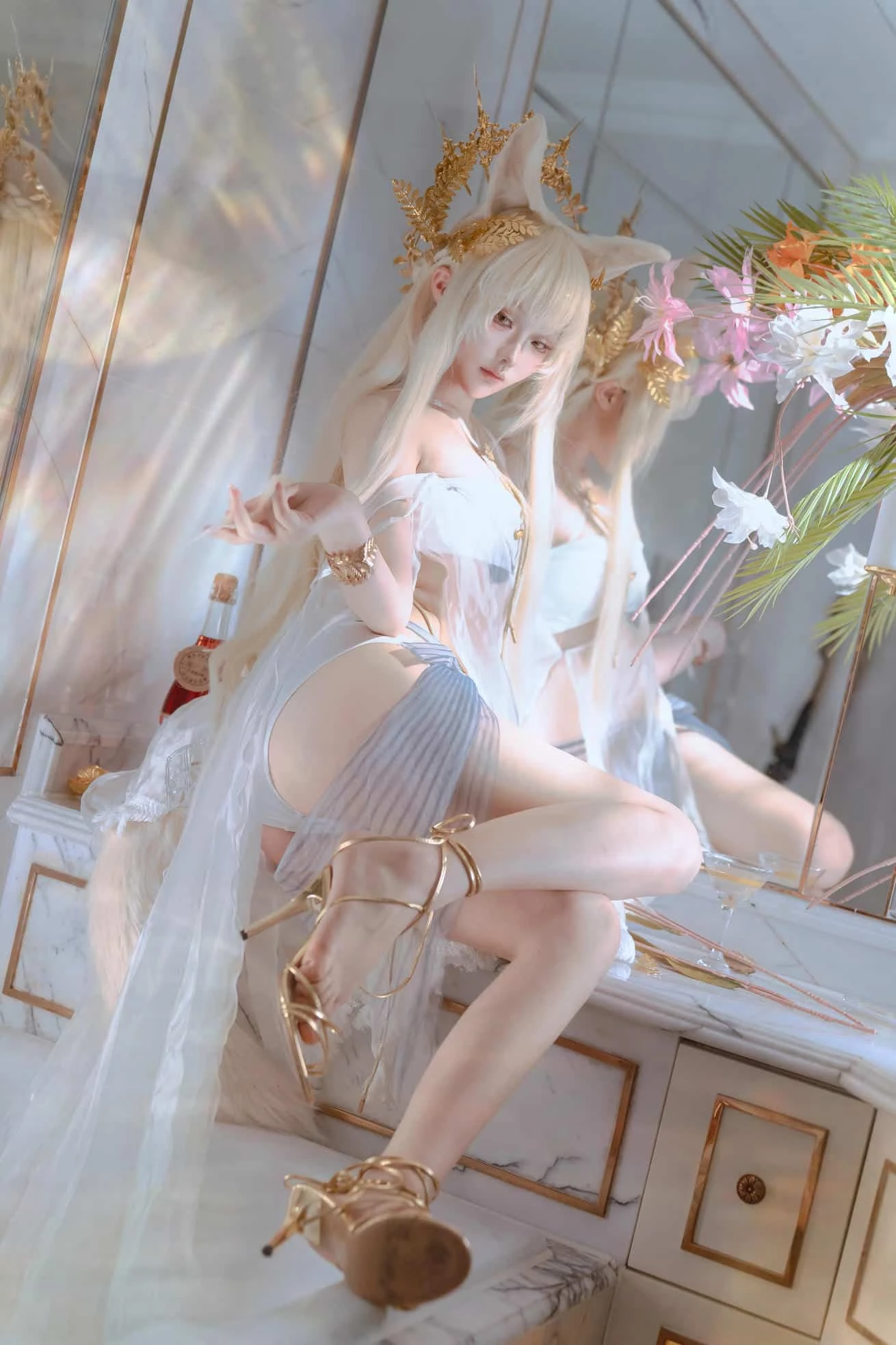 Tsuki_月隐 忍冬泳装