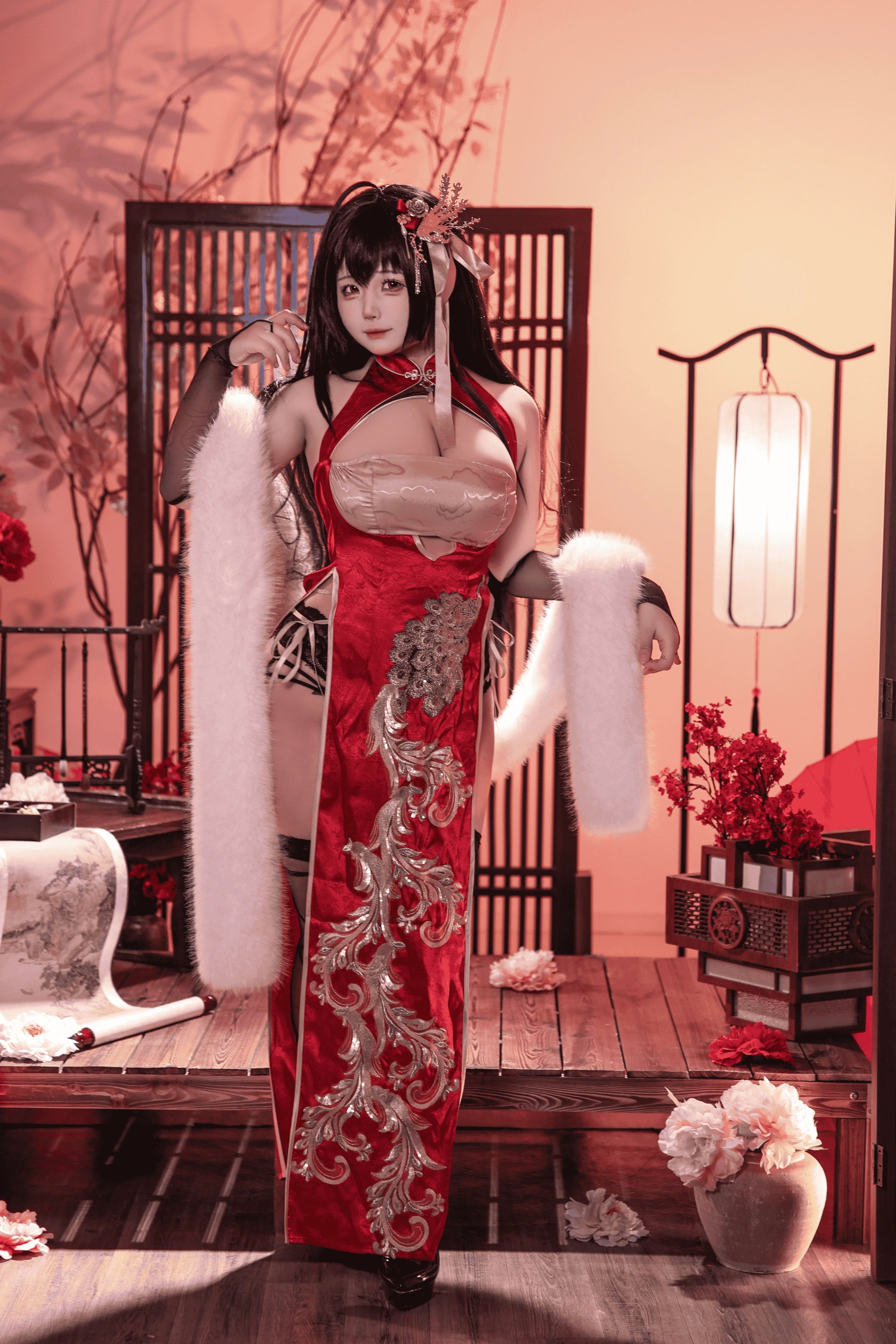 Soso嗖嗖 &钡钡(宝钡Bei) 碧蓝航线 新春旗袍双人