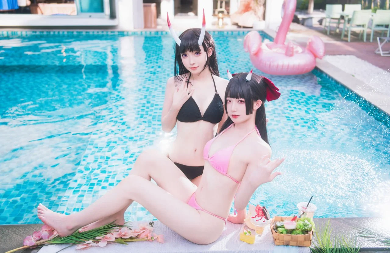 封疆疆v&祖木子 - 能代x酒匂泳装