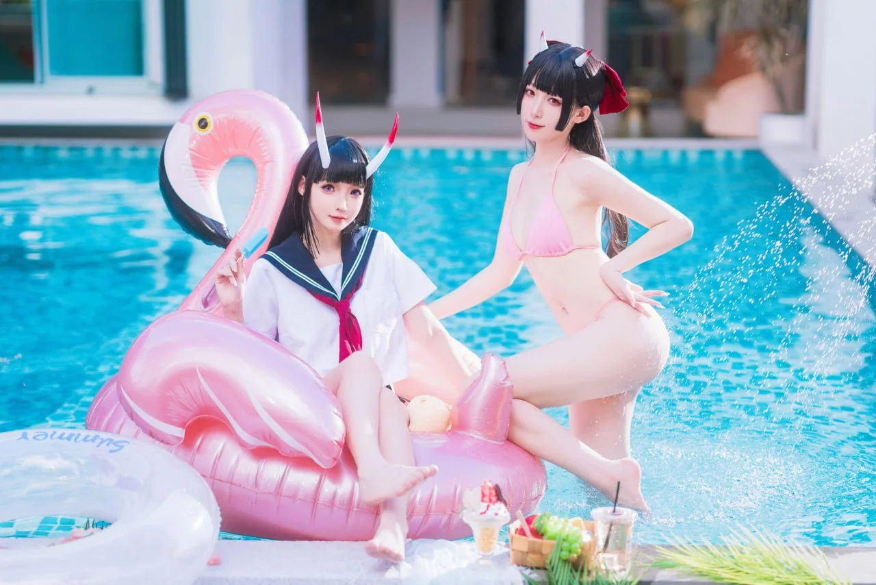 封疆疆v&祖木子 - 能代x酒匂泳装