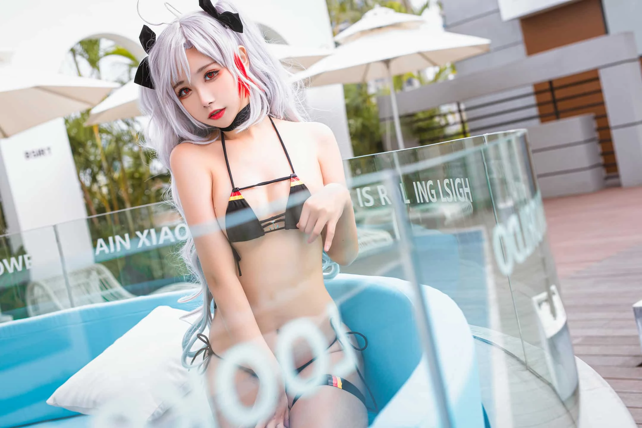 Momoko葵葵 欧根之水着