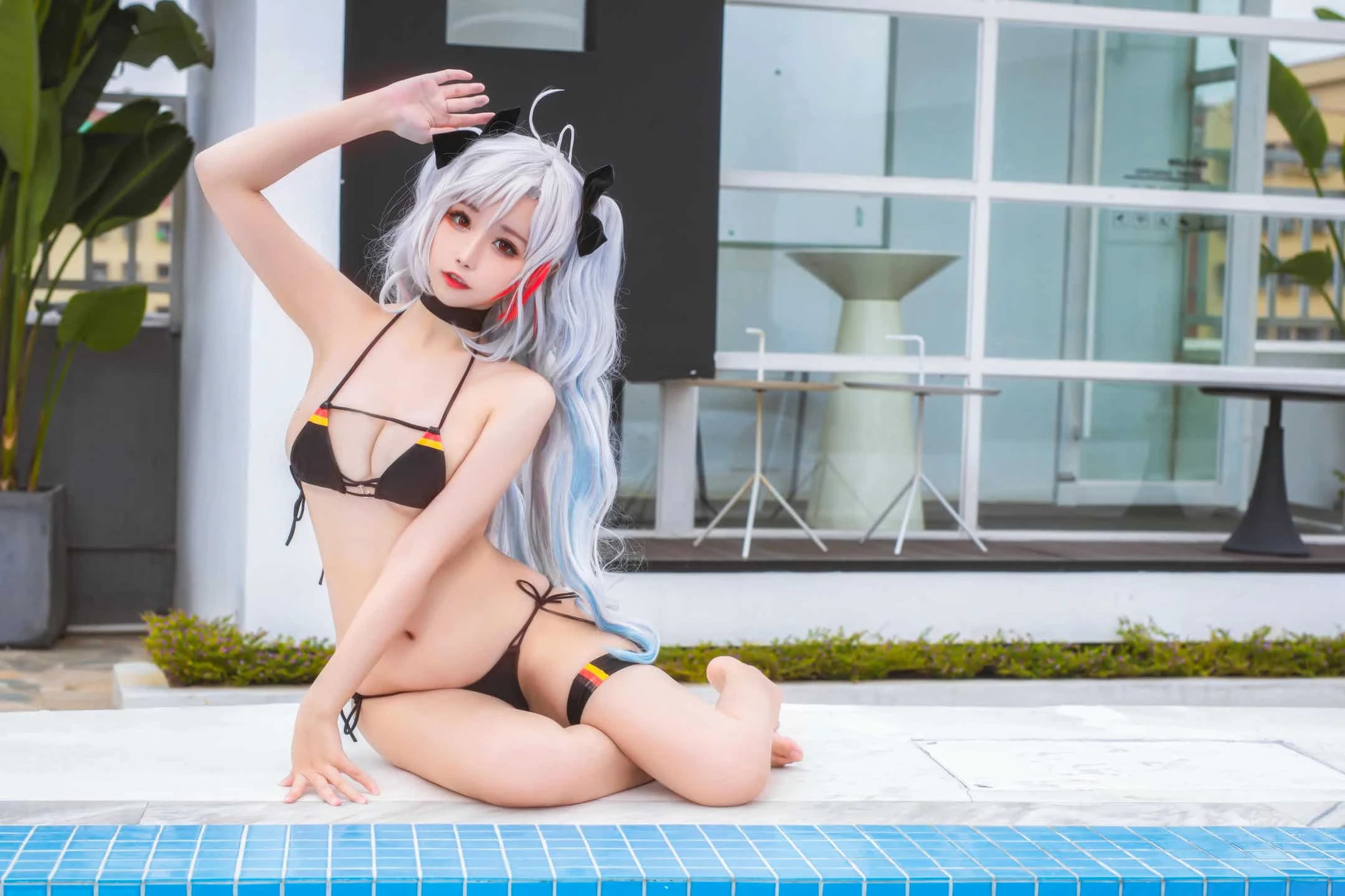 Momoko葵葵 欧根之水着