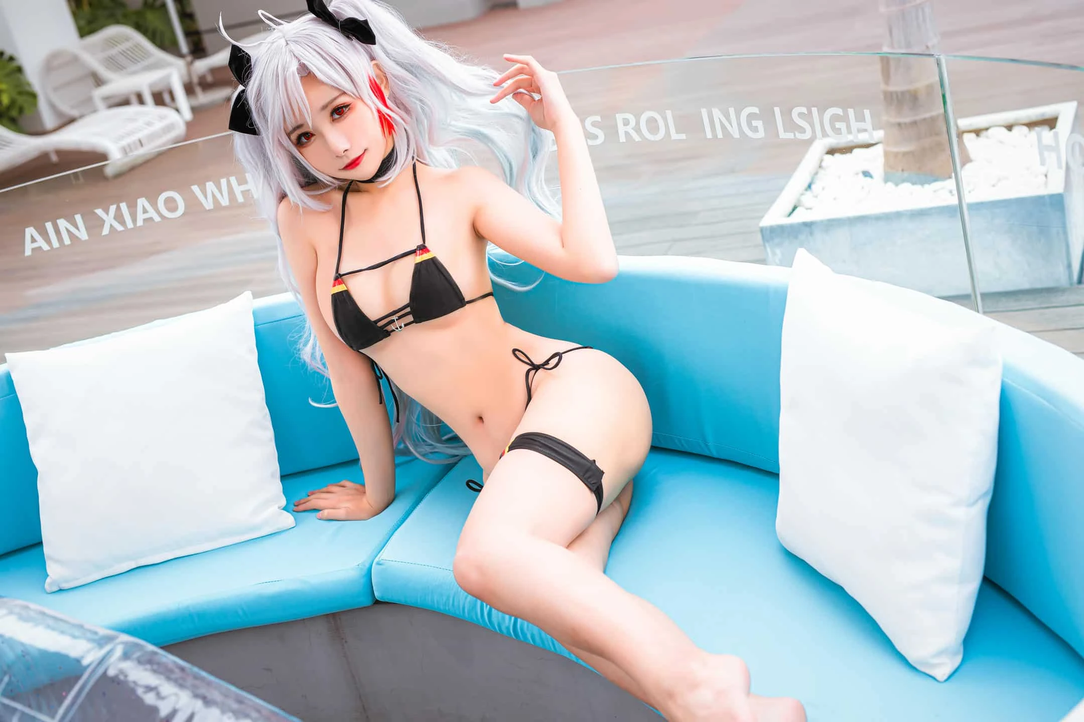 Momoko葵葵 欧根之水着
