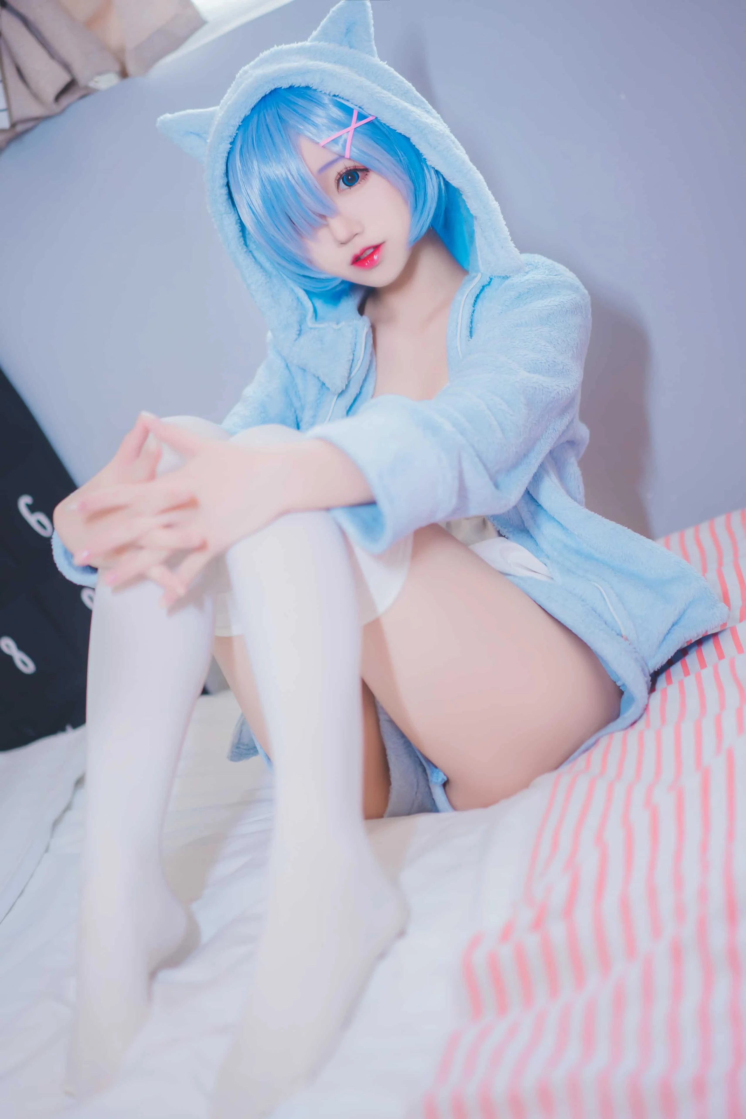 猫君君_MaoJun 雷姆猫耳睡衣