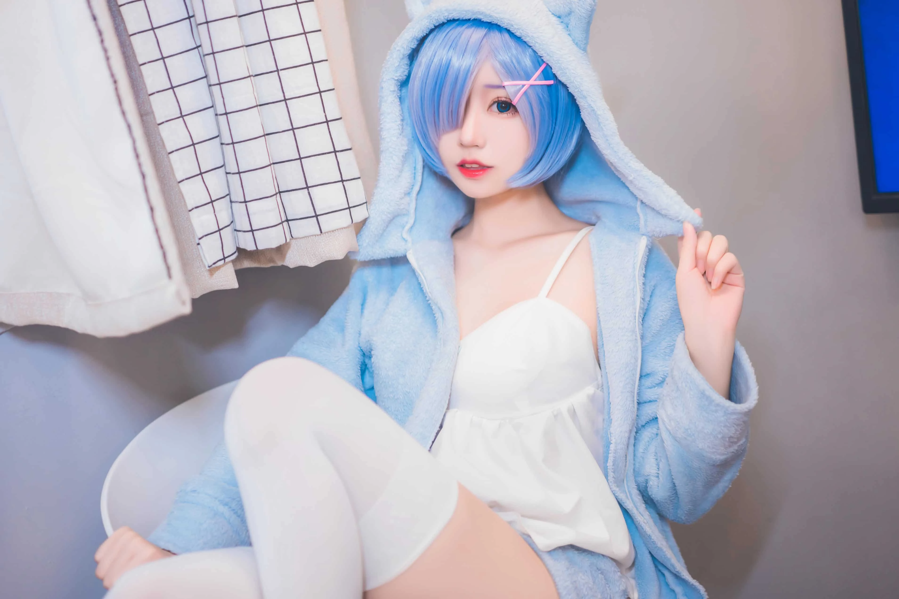猫君君_MaoJun 雷姆猫耳睡衣