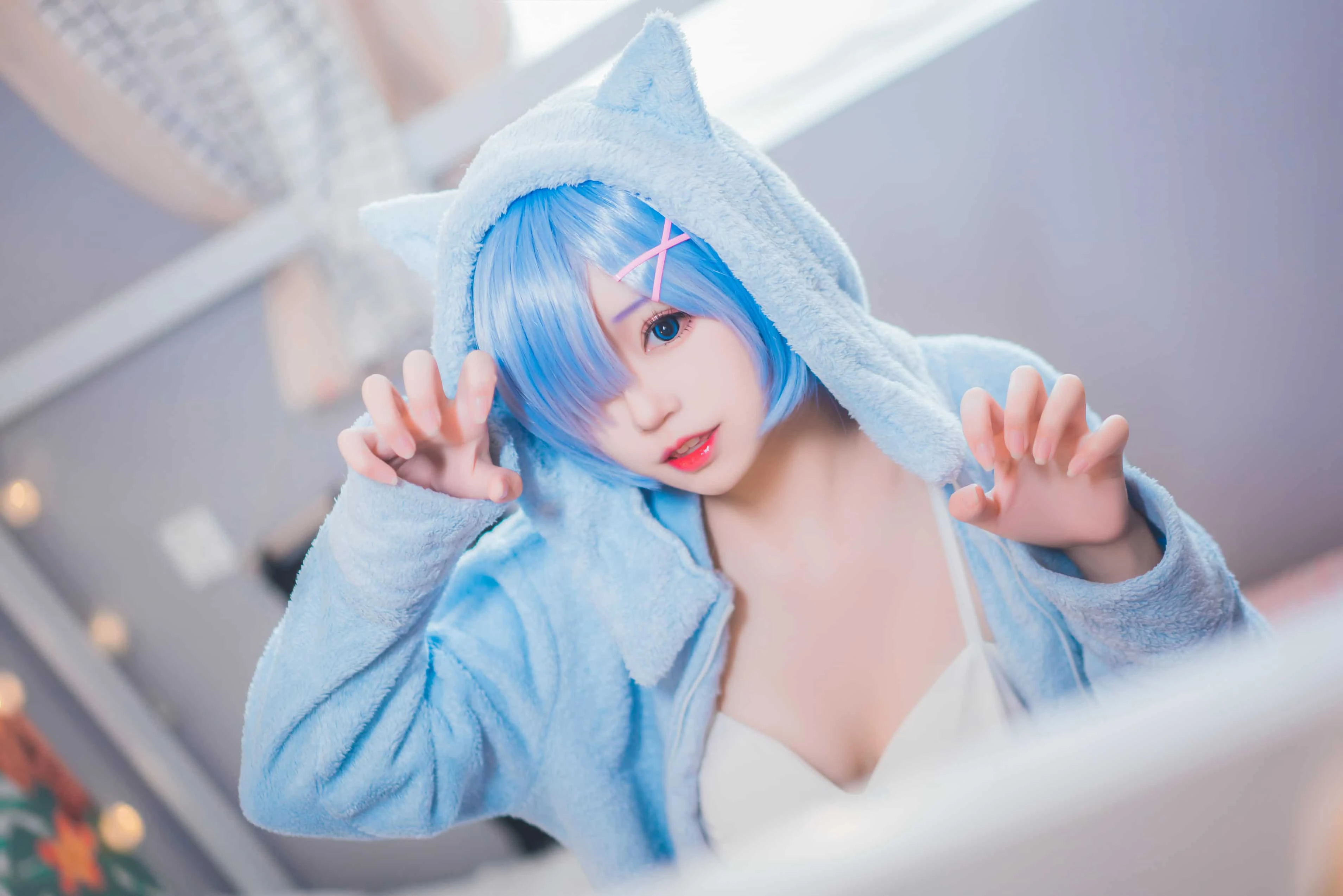 猫君君_MaoJun 雷姆猫耳睡衣