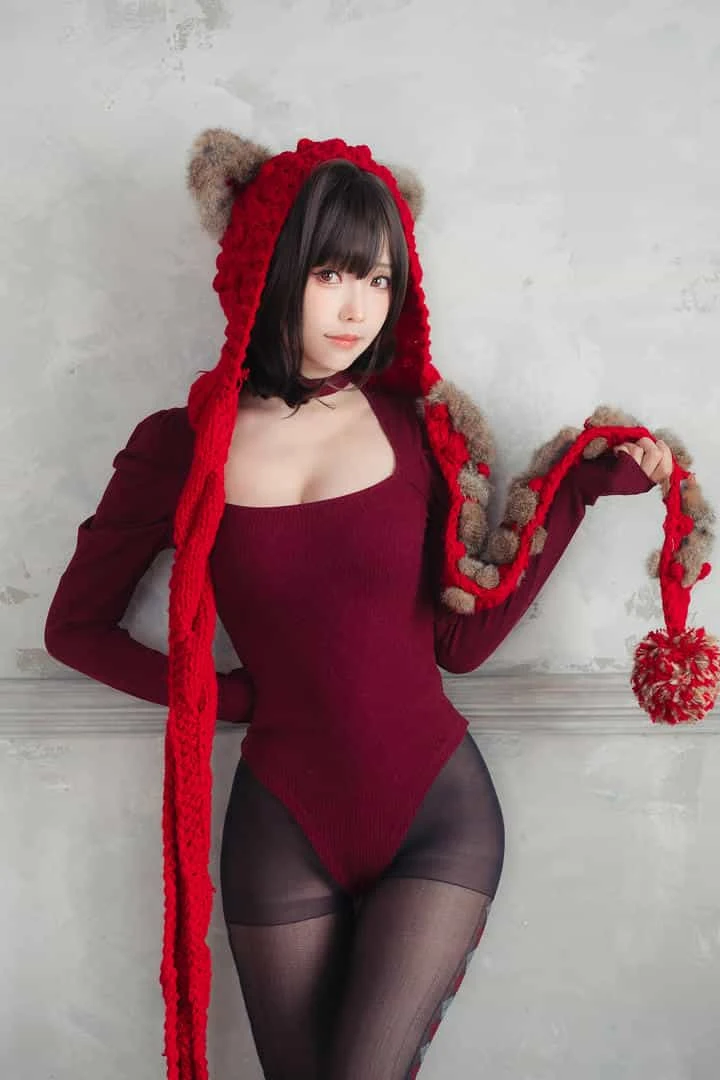 ElyEE子 - 红色 KNITTING