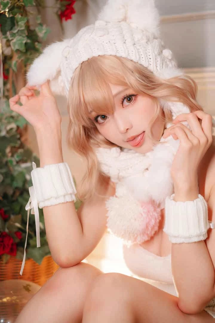 ElyEE子 白色 KNITTING