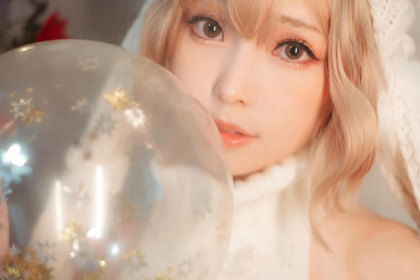 ElyEE子 白色 KNITTING