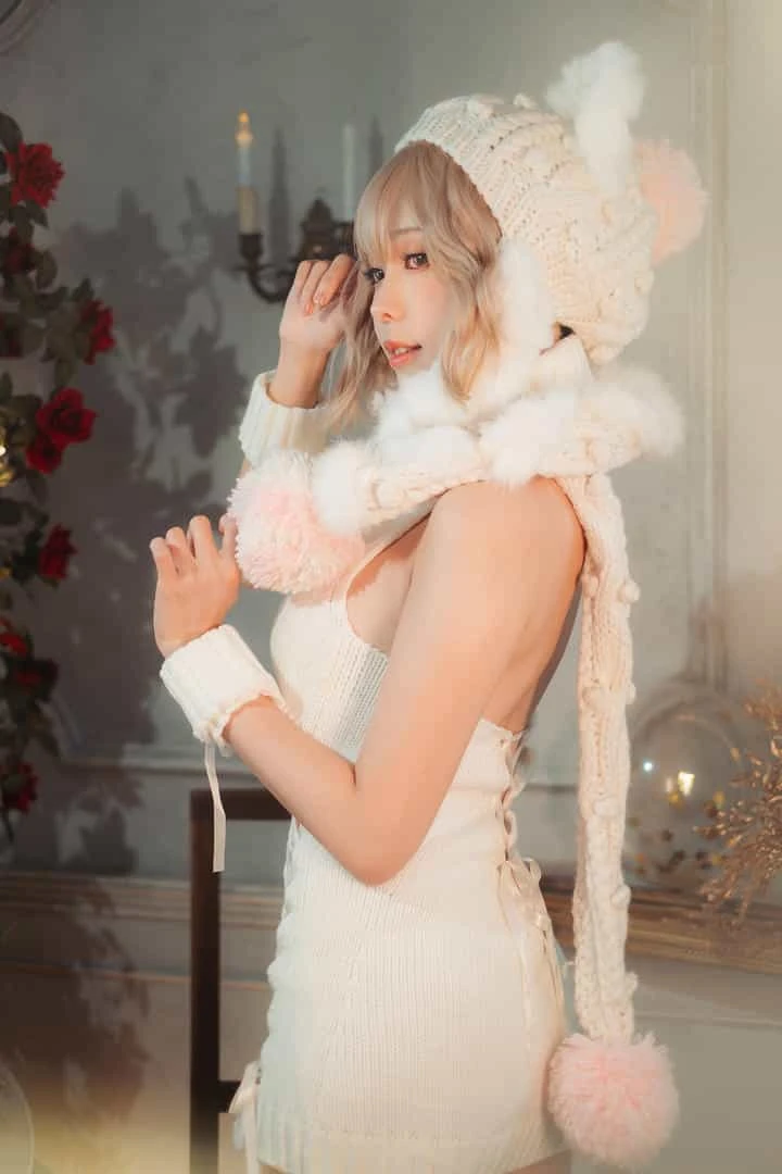 ElyEE子 白色 KNITTING