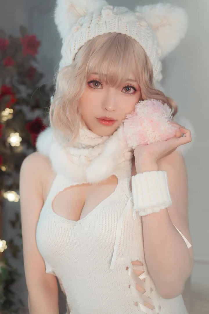 ElyEE子 白色 KNITTING