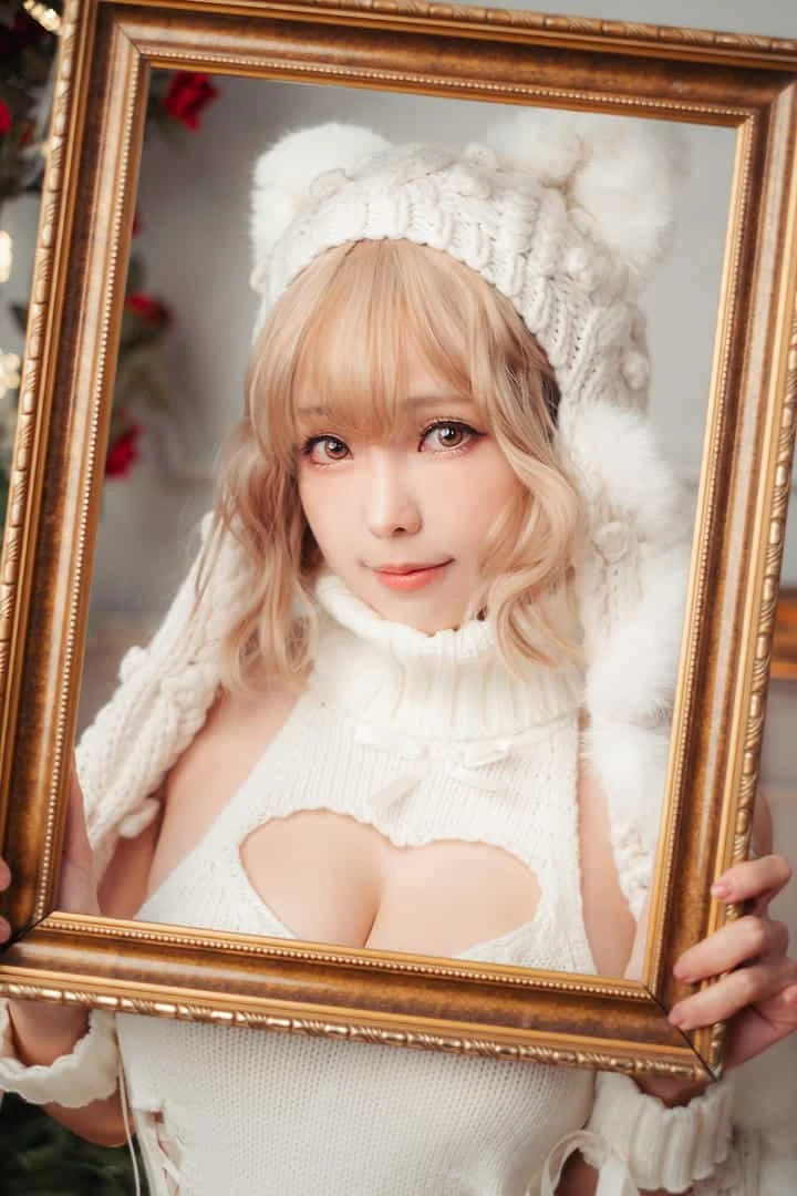 ElyEE子 白色 KNITTING