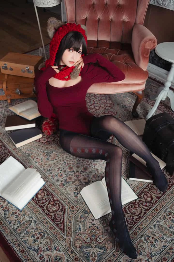 ElyEE子 红色 KNITTING