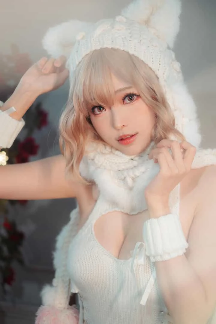 ElyEE子 白色 KNITTING