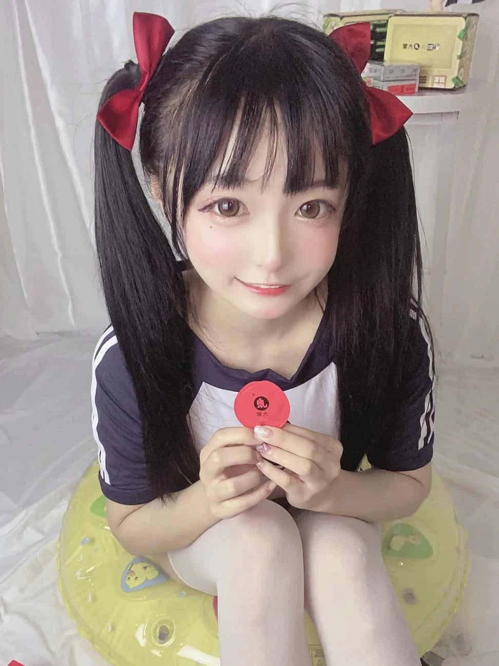 佳佳好难啊 - 蓝色吊带 体操服 套套 日常