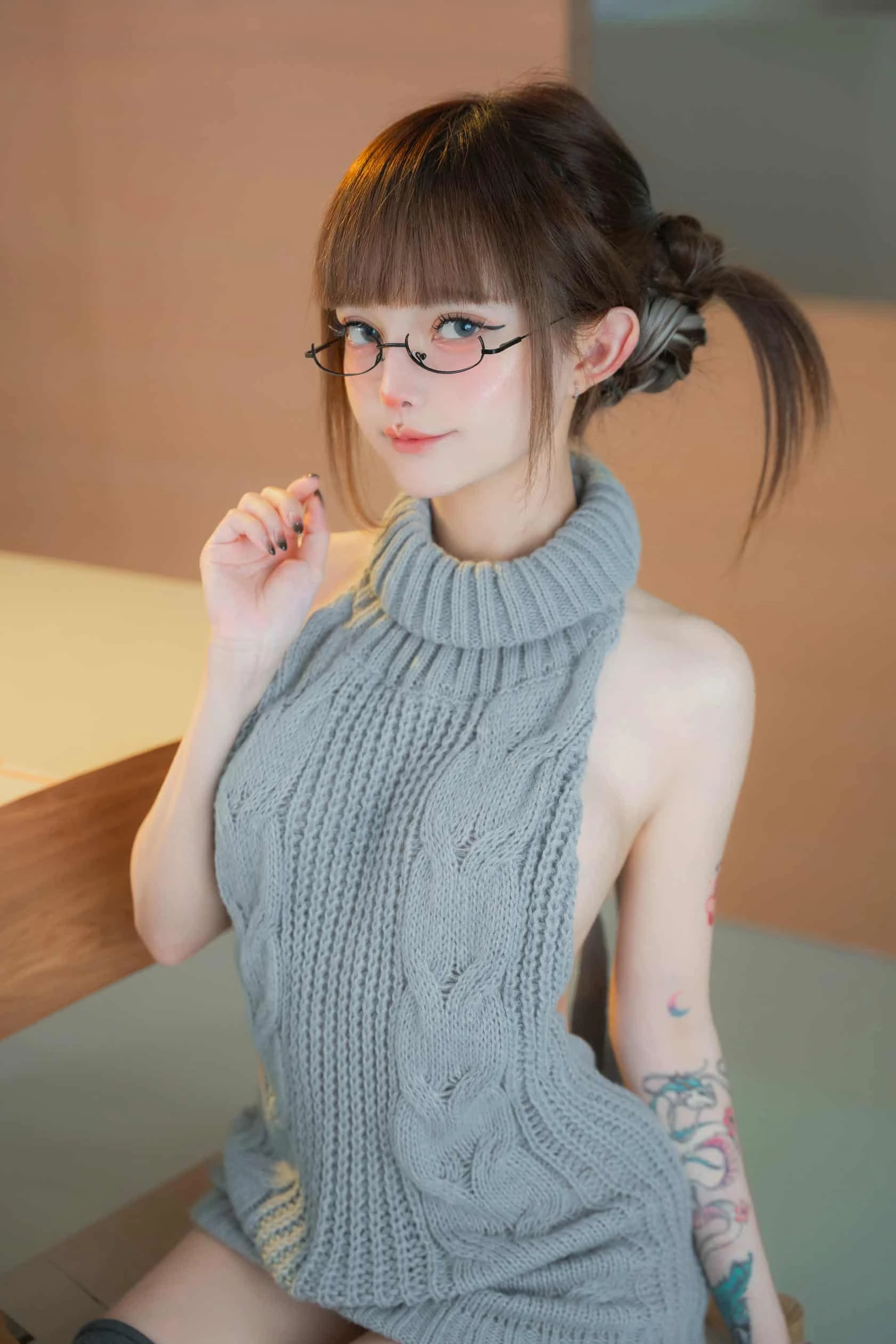 Le Josette Virgin Killer Sweater