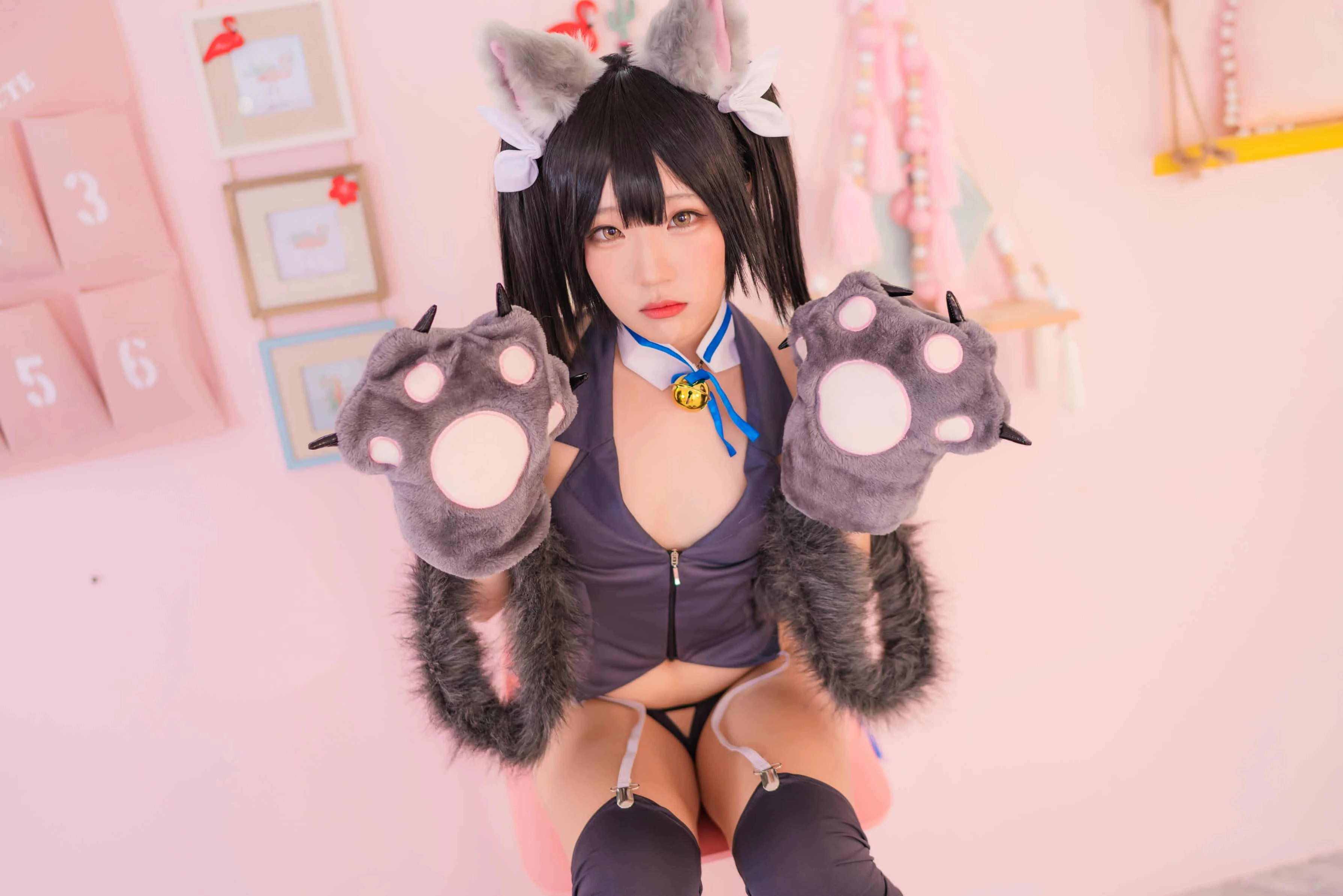 弥美Mime Fate プリズマ 衛宮 美遊 黒・猫ver