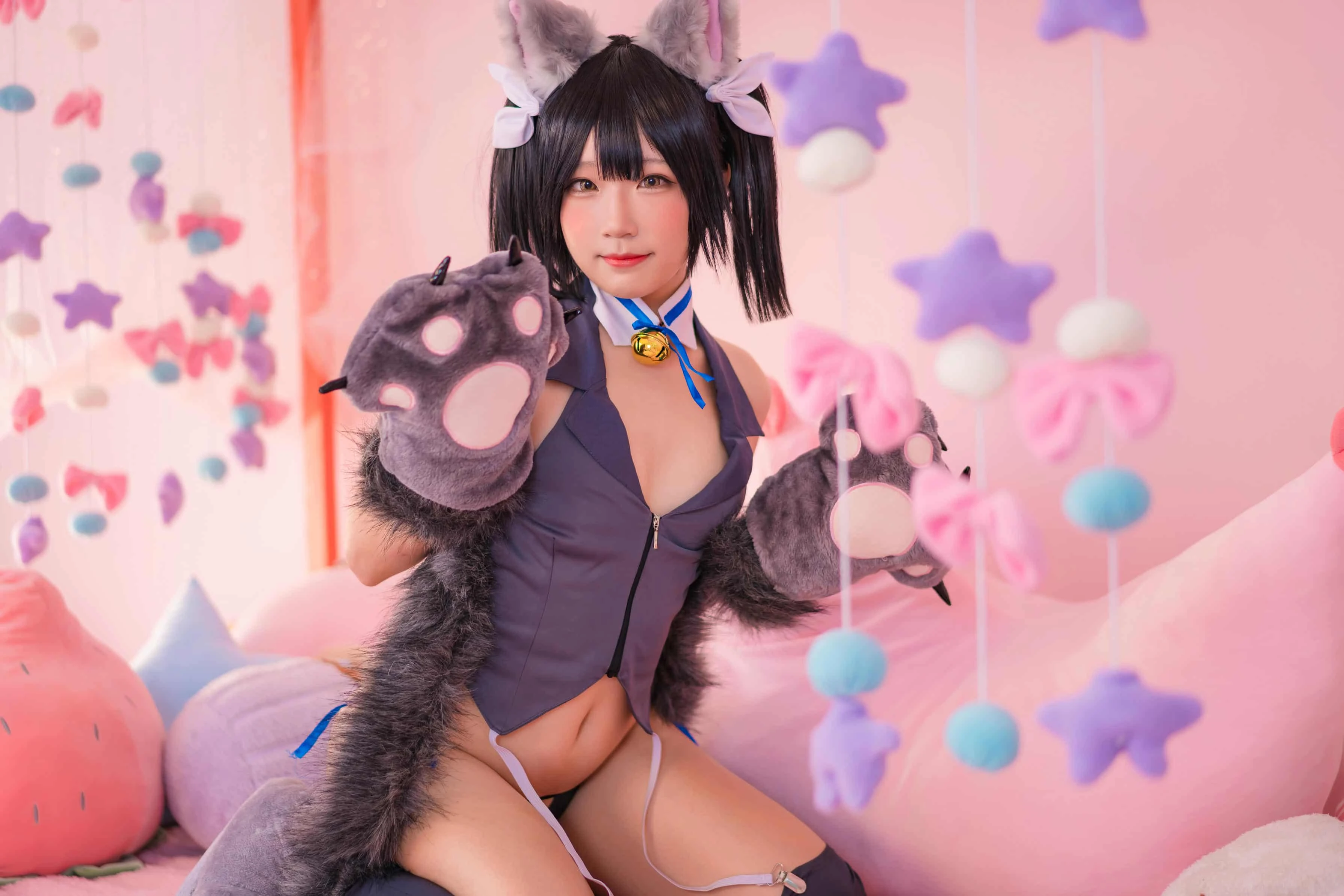 弥美Mime Fate プリズマ 衛宮 美遊 黒・猫ver