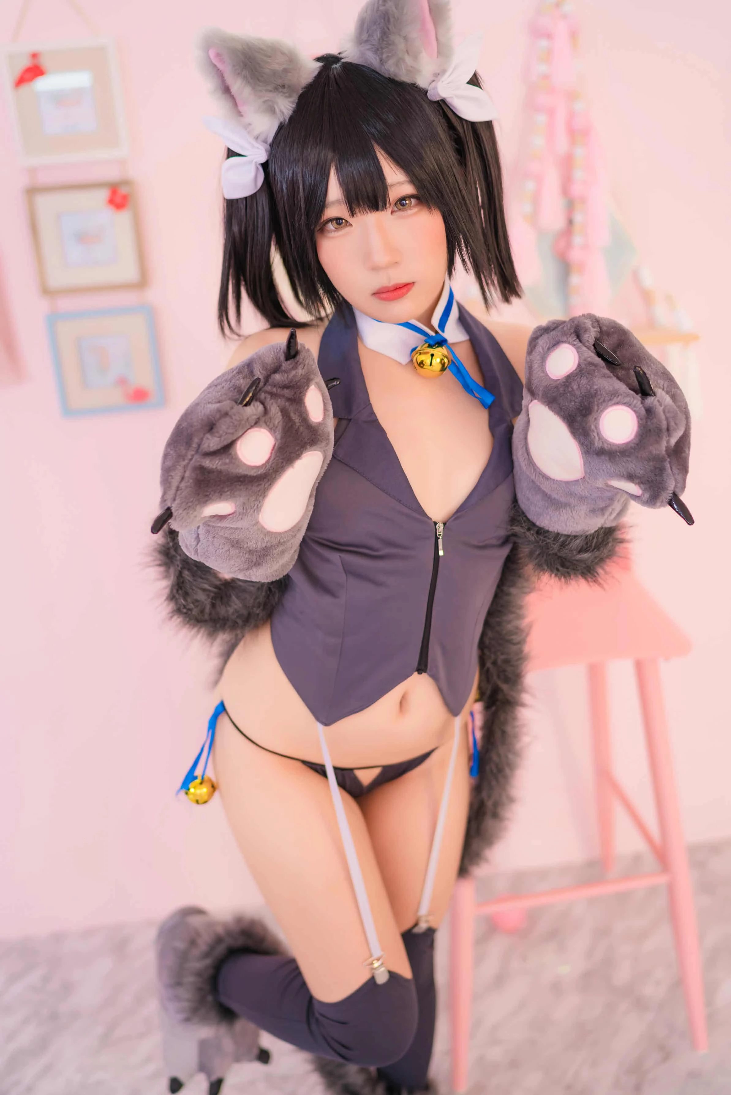 弥美Mime Fate プリズマ 衛宮 美遊 黒・猫ver